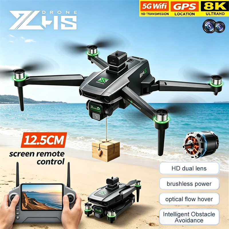 Drone Kit Tricopter - Profesjonalny mini dron ZH8 z pilotem,