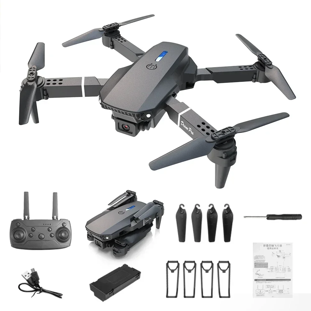 Kamera 4K HD E88 Mini Dron WiF – Drone Kit Tricopter recenzja i cena