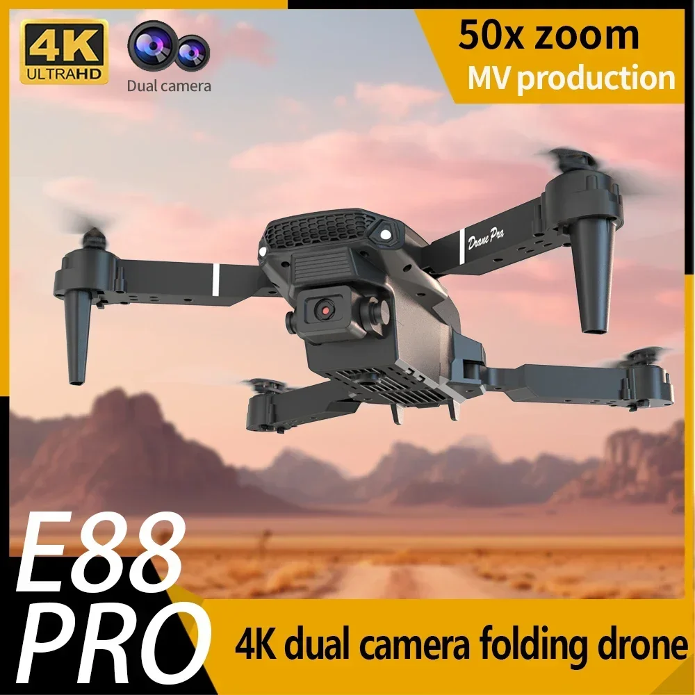 Kamera 4K HD E88 Mini Dron WiF – Drone Kit Tricopter recenzja i cena