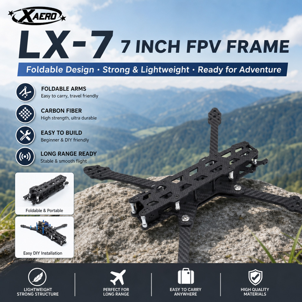 PAURC LX-7 Składana Rama FPV 7 – Drone Kit Octocopter recenzja i cena